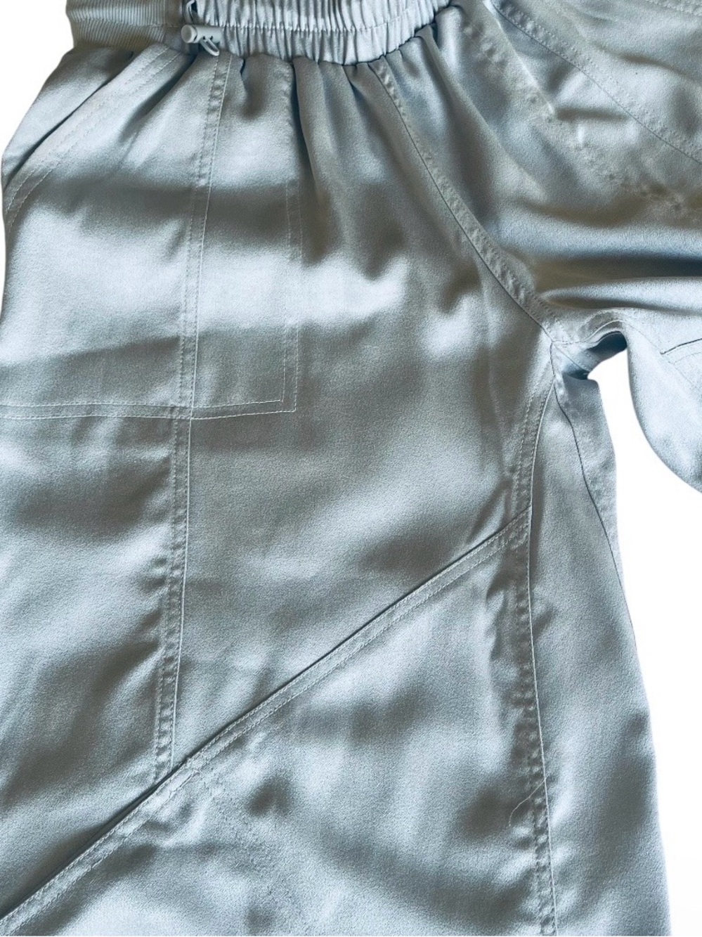 ๐ Daily Practice by Anthropologie Base Jump Parachute Pants Metallic xs - Picture 5 of 13